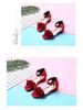 Summer 2024 Girls' High Heel Korean Style Sandals – Roman Princess Shoes for Little and Big Kids