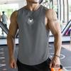 Mens Bodybuilding Sleeveless Casual Hip Hop T-shirts Summer Cool Breathable Cotton Gym Fitness Muscle Tank Tops