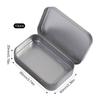 10PCS Metal Empty Hinged Tins Box Silvery Metal Hardware Iron Box with Lids for Keychains USB Flash Drive Small Items