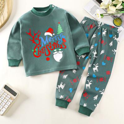 Children's Cotton Underwear Set Autumn Baby Thermal Underwear Boys Girls Warm Clothing Kids Cotton Material