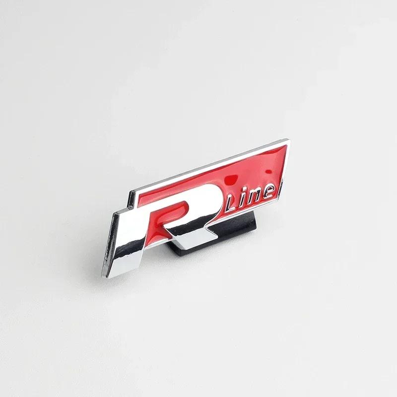 VW 2026 Hot Car Front Grille Emblem for Volkswagen Rline Polo Passat B5 B7 Golf 3 4 5 Jetta Touareg Beetle Tail Trunk Fender Bad FMPQT1
