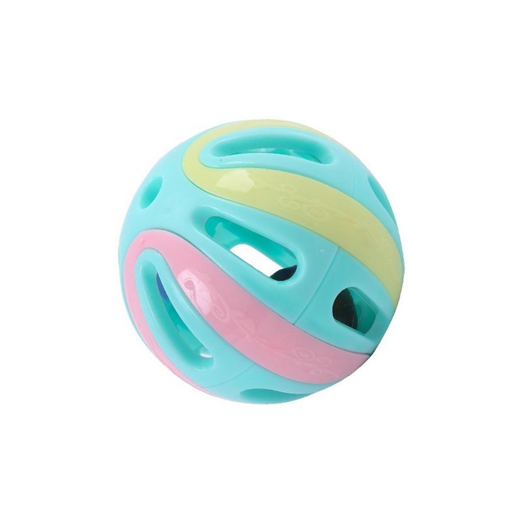 Pet Bell Ball Pet Toy Colored Ball 8cm 4cm Colored Bell Ball Set and Dog Universal Resistant Interaction