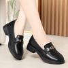Fashion Leather Shoes For Women In Spring 2025 New Low Heel Women's Shoes Women's Single Shoes Versatile Loafers Soft Sole Comfortable