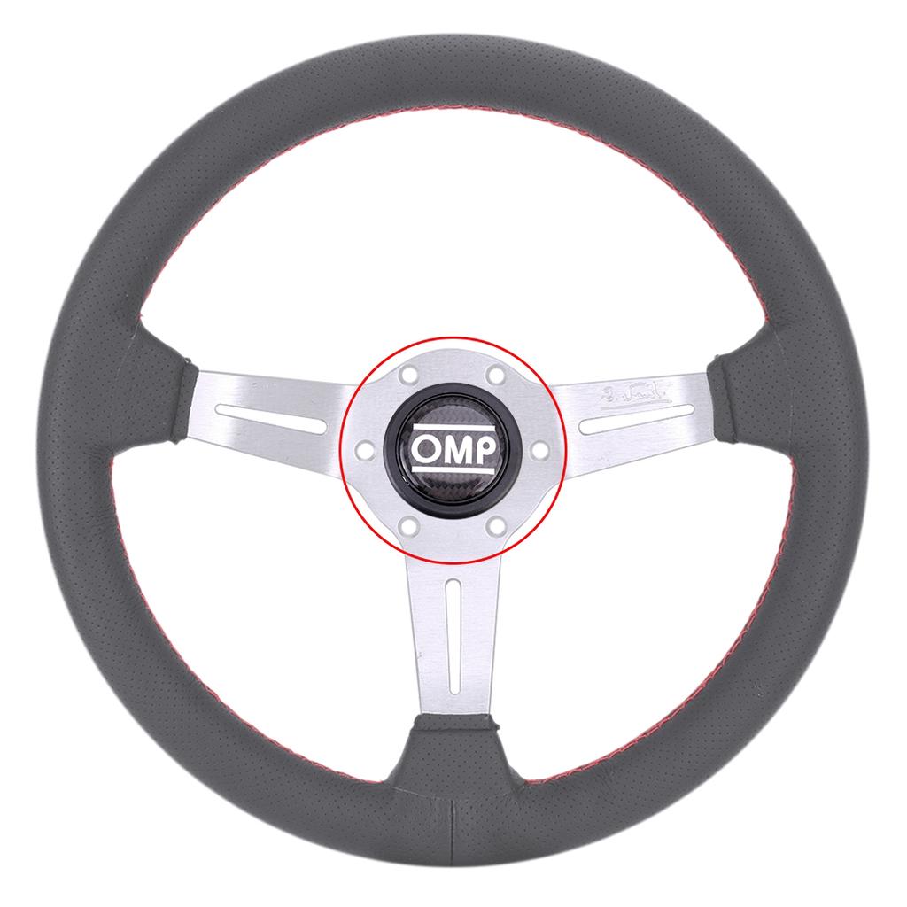 Pulsante Clacson In Fibra Di Carbonio - Per Volante Con 6 Bulloni, Design Sportivo - Foto 8