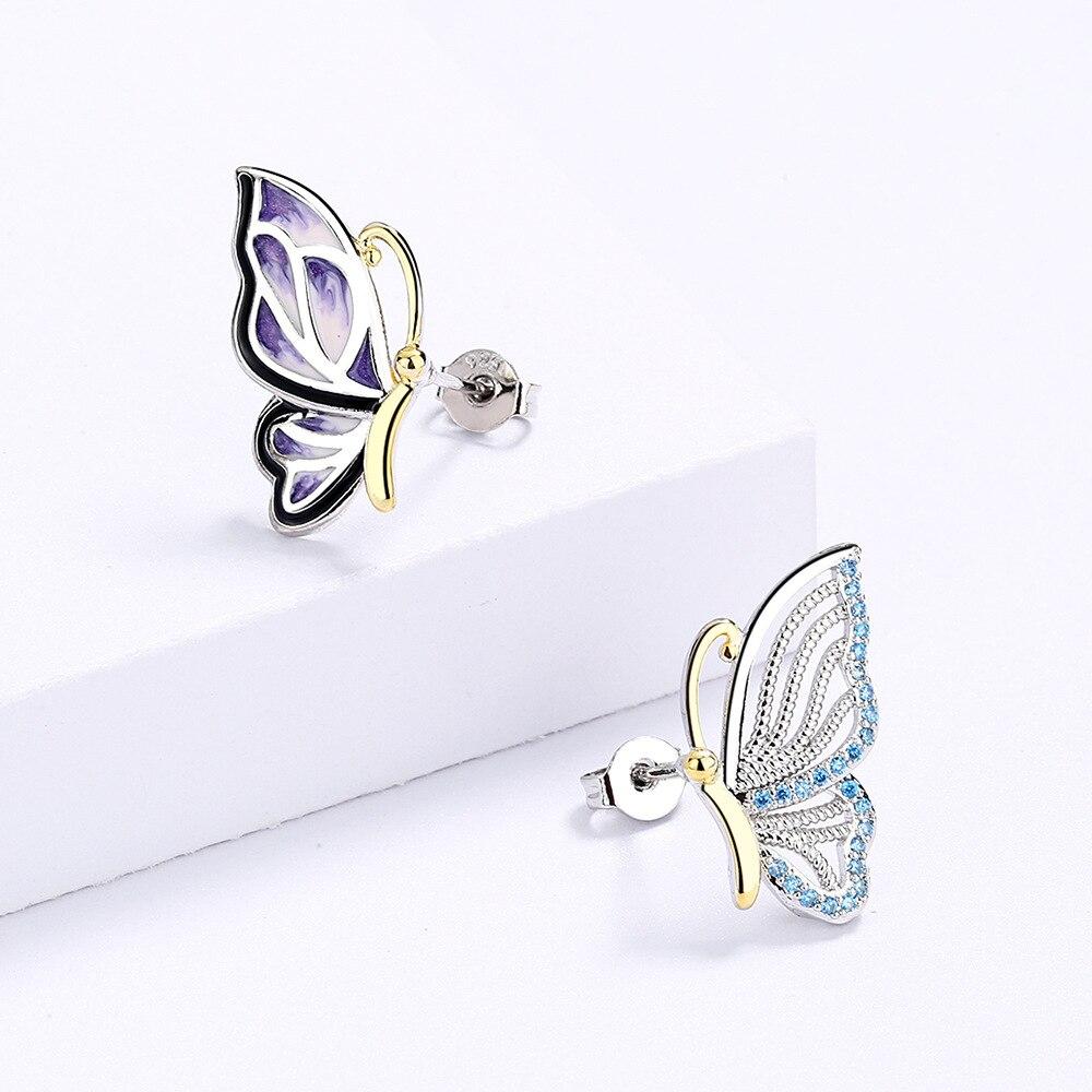 Colar com pingente de borboleta de prata esterlina 925 para mulheres, colar retrô, joias, presentes