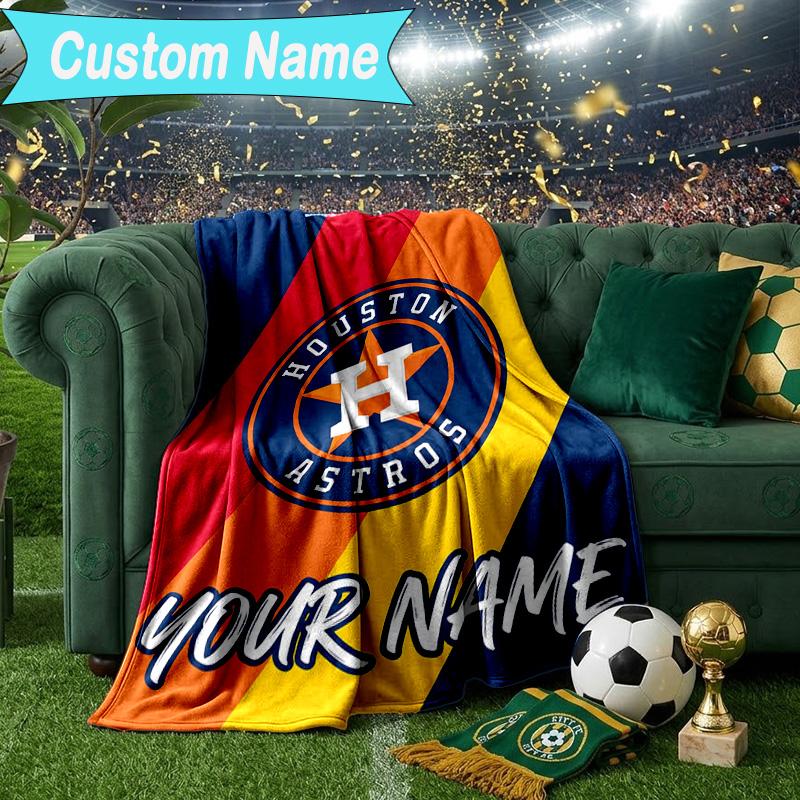 Custom Name Blanket Houston basketball Graffiti Art Blanket Bedding Blanket for Travel, Camping, Living Rooms, Offices, Sofas, Fan Christmas gift