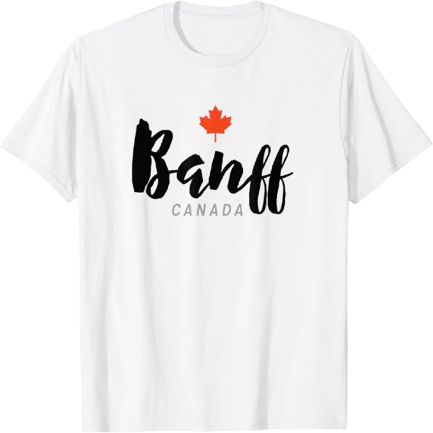 HQDSAD Classic Banff, Alberta, Canada, National Park T-Shirt T-Shirt XXXXXL белый