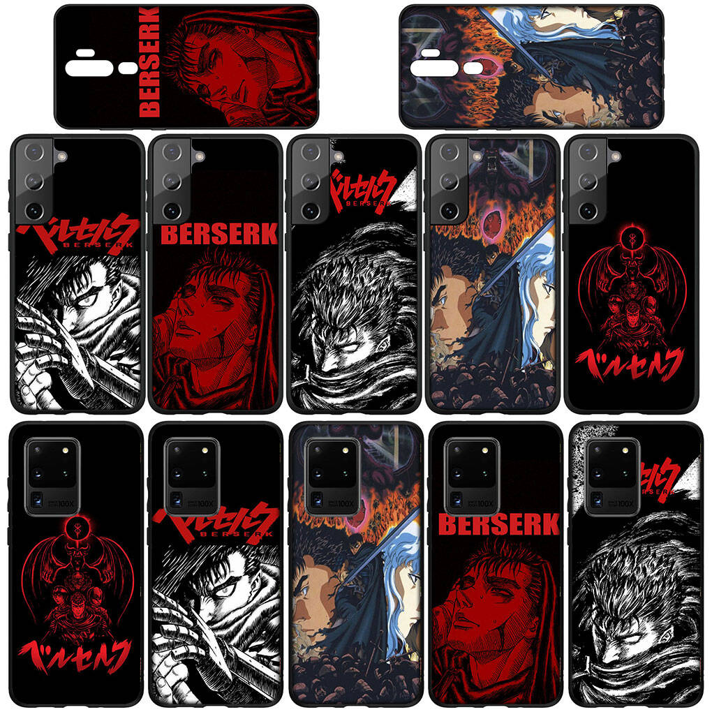 Phone Case for Samsung Galaxy S25 S23 S22 S21 S24 Ultra FE A05 A06 A15 A16 A36 A37 A35 A34 A54 A55 A56 A57 A25 A26 A53 A17 Comics Berserk Guts Cover