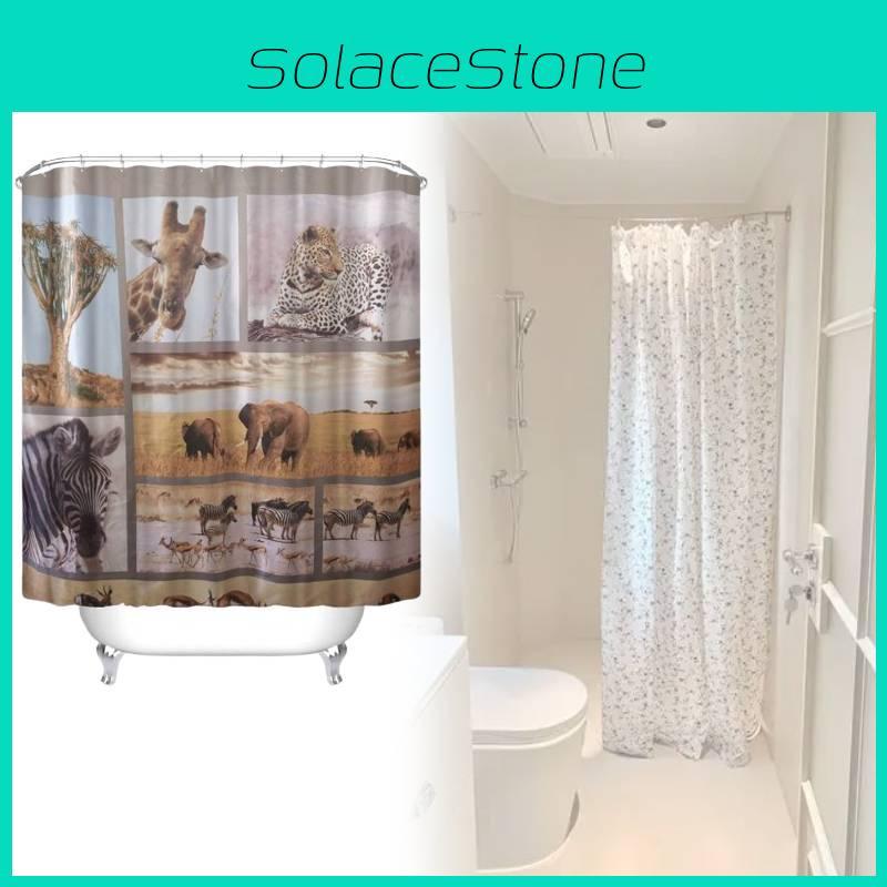 Peva Sprchový závěs Zvířecí vzor Vodotěsný Dělič do koupelny Pro domácí dekoraci