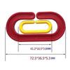 400pcs Geometric Interlocking Buckle Colorful Plastic Clips Hooks Chain Links Kids Educational Toy