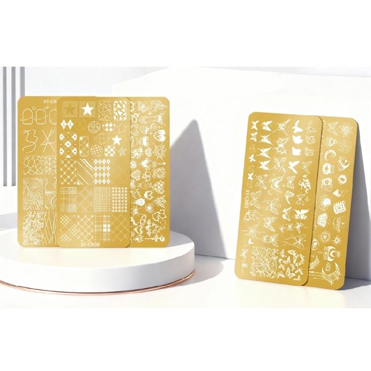 Long Lasting Metal Nail Design Stamp Reusable Template With Detailed Embossing For Gel And Regular Polish Users