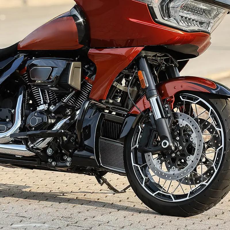 Motorcycle Aluminum Radiator Cooler Cooling Fit For Harley CVO Street Road Glide 2023-2024