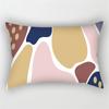 30x50cm Geometric Pillowcase Home Decor Cushion Cover Abstract Leaves Plant Patchwork Rainbow Polyester