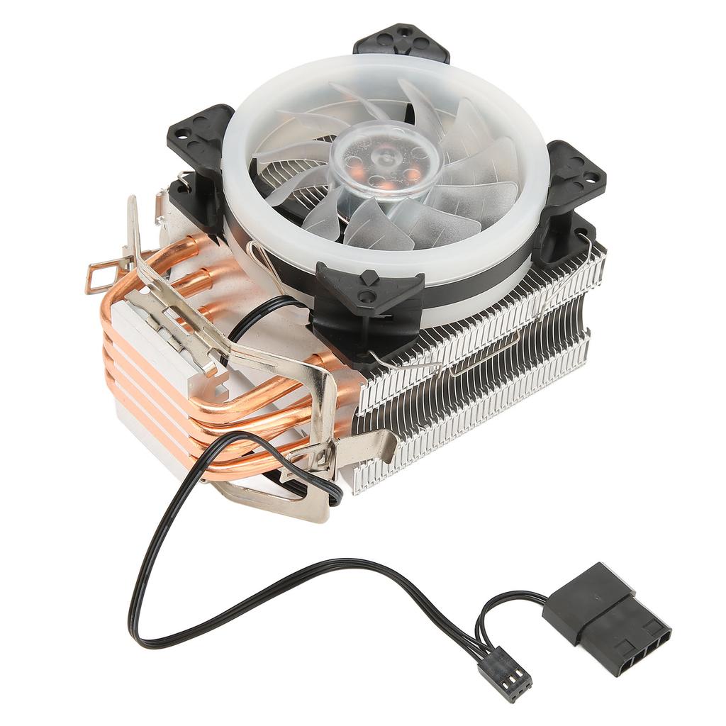 CPU-Kühler mit RGB-Beleuchtung 9,2cm Lüfter 12V 3PIN 4PIN Schnittstelle Plug and Play CPU-Kühlungs Lüfter Leiser CPU-Lüfter für Desktop