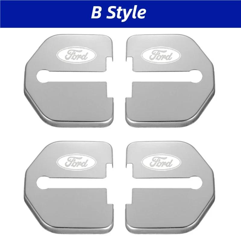 For Ford Focus Edge Kuga Escort Fiesta Taurus Everest Mondeo Territory Escape Car Door Lock Cover Buckle Protection Accessories