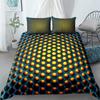 Lighting Honeycomb Orange Bedding Set Single Twin Double Queen King Cal King Size Bed Linen Set