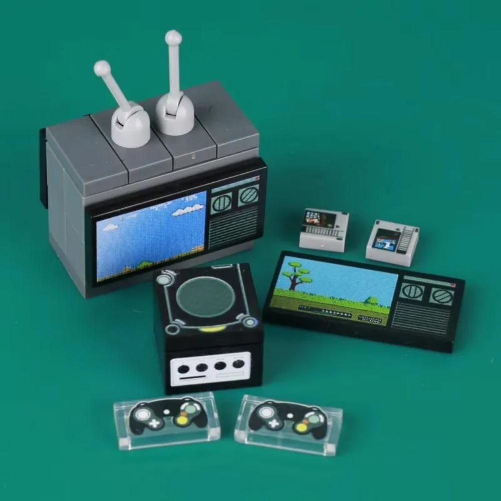 MOC City Poker Table Building Blocks Slots Ski Ball Game Console Chess Cards Game Machine Room Scene Bricks Toys Gift