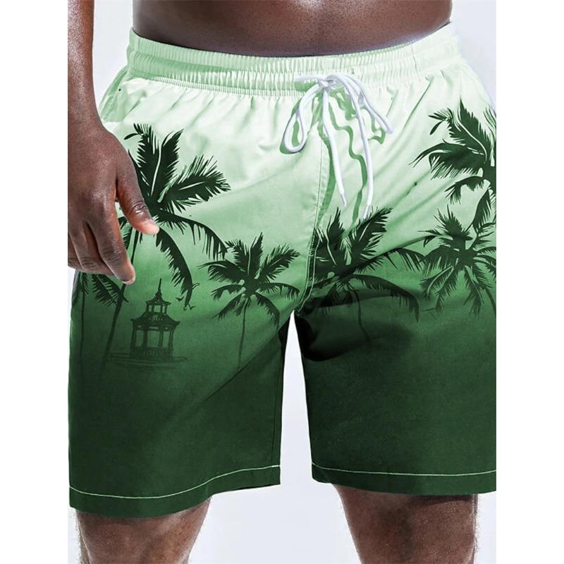 New Men's Beach Shorts Fun 3D Striped Print Swim Trunks Fashion Summer Loose Casual Pants Boy Girl Unisex Gym Board Shorts