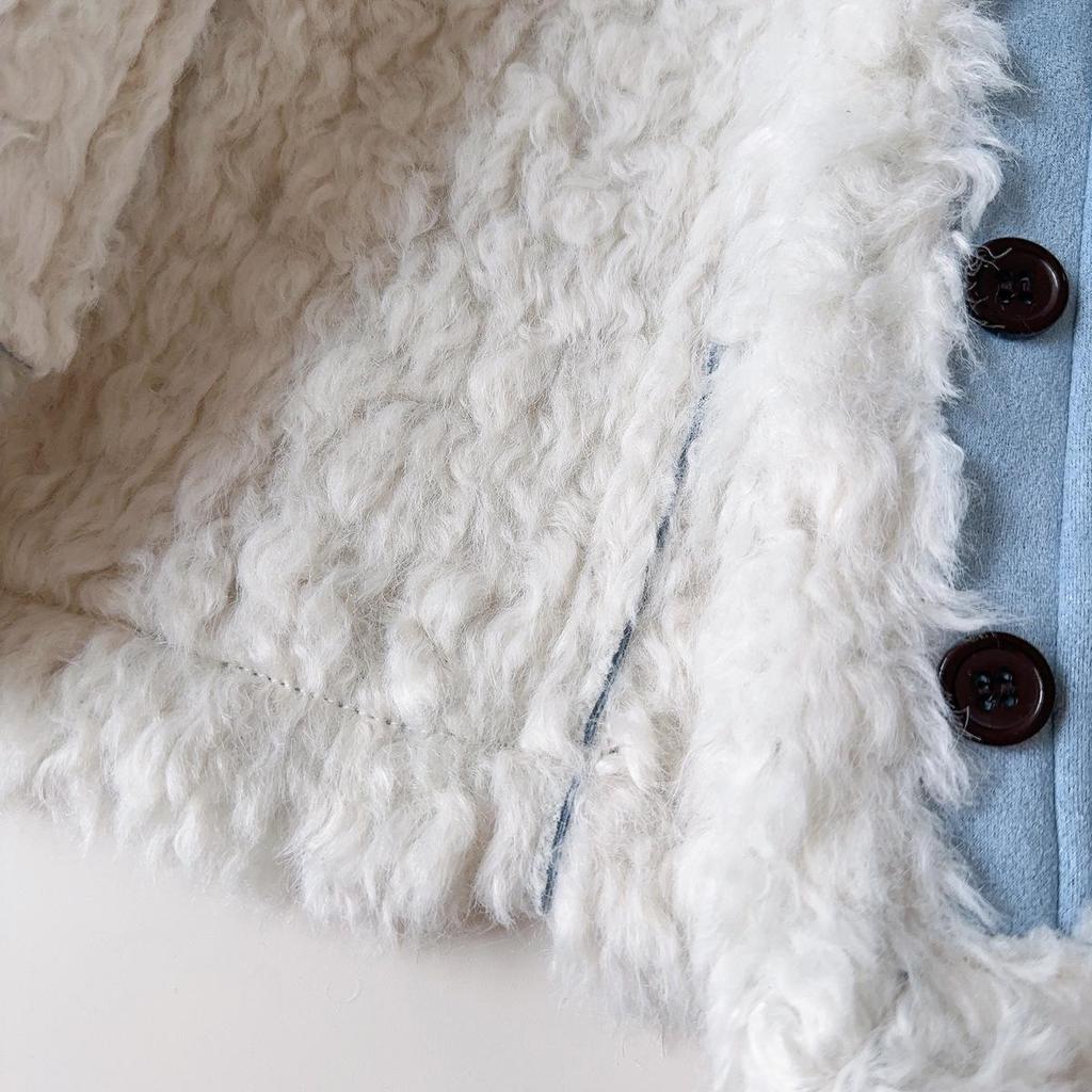 Mädchen Wintermantel im koreanischen Stil: Warmer Fleece-gefütterter Kunstpelz-Einteiler BWB022