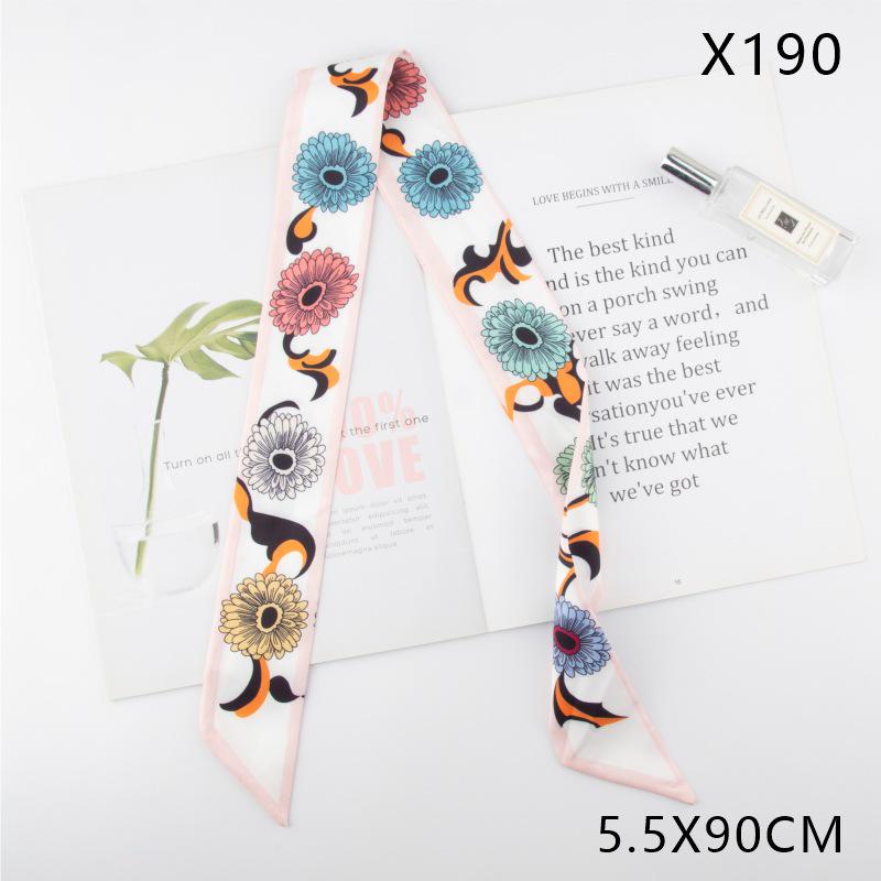 Versatile Vintage Silk Scarf: Hair Tie, Headband, Bag Accessory