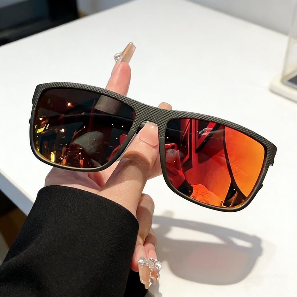 Retro Personalized HD Square Frame Women's Sunglasses Outdoor Neutral High Quality Multi Color UV400 Sunscreen New Glasses