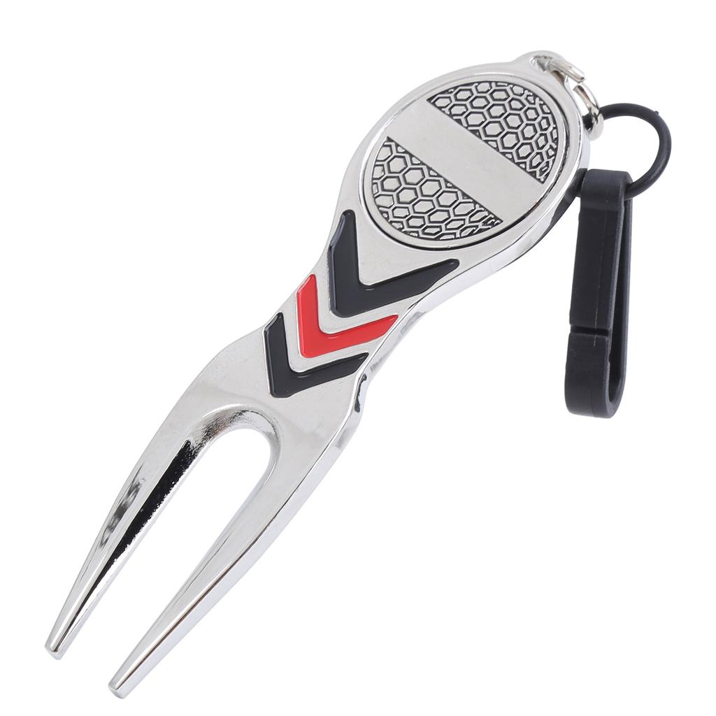 Wielofunkcyjny Przenośny Widelec do Piłki Golfowej Sportowy Widelec do Naprawy Uszkodzeń Powierzchni Boiska ze Stopu Aluminium Akcesorium