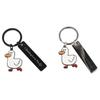 Stainless Steel Ducking Love Keyring Couples Jewelry Duck Pendant Funny Duck Keychain  Handbag
