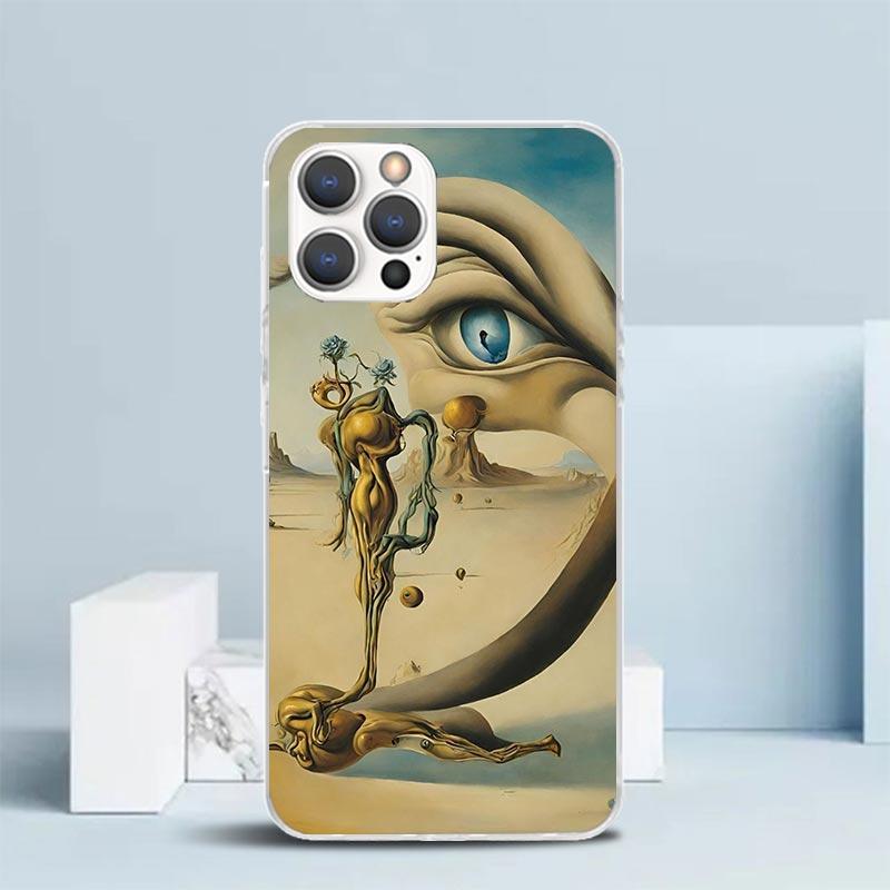 

Salvador Dali Art Soft Cover for iPhone 16 17 Air 15 14 Pro Max 16E Phone Case 13 Mini 12 11 7 SE 8 Print Pattern Fit Cases 16 1 iPhone 16