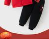 Children's Quilted Cotton Winter Two-Piece Set - Boys' New Year and Birthday Outfit