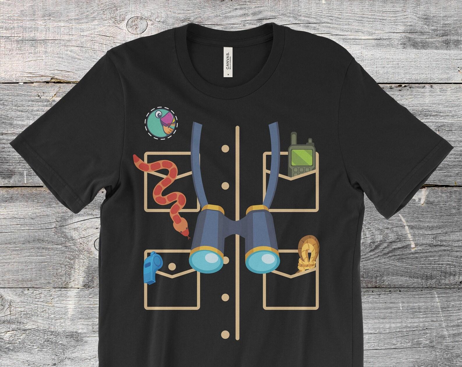 Zookeeper Costume African Savanna Zoo Keeper Animals Lover T-Shirt, Kids Youth Birthday Party Present, Visit Zoo, Wildlife, Zoologist Gifts, 160
