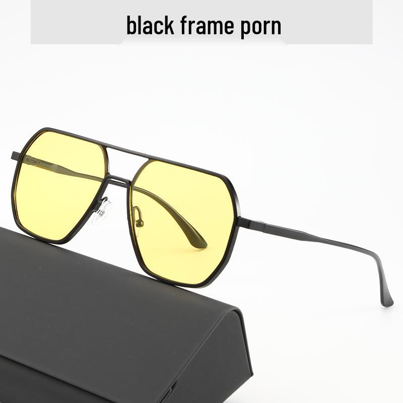 Unisex Polarized Color-Changing Square Sunglasses for Fashion & Driving