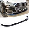 Front Bumper Lip Chin Spoiler Diffusers Shovels Protector Fits for A6 S6 C8 19 21Carbon Pattern