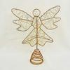 Christmas Tree Topper Lighted Glitter Angel Tree Decor for Indoor Battery Operated Figurines Holiday Decor for Garden Events