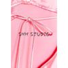 Spring New Women's Clothing Sexy V-neck Long Silk Satin Texture Hanging Collar Sling Dress 2454331