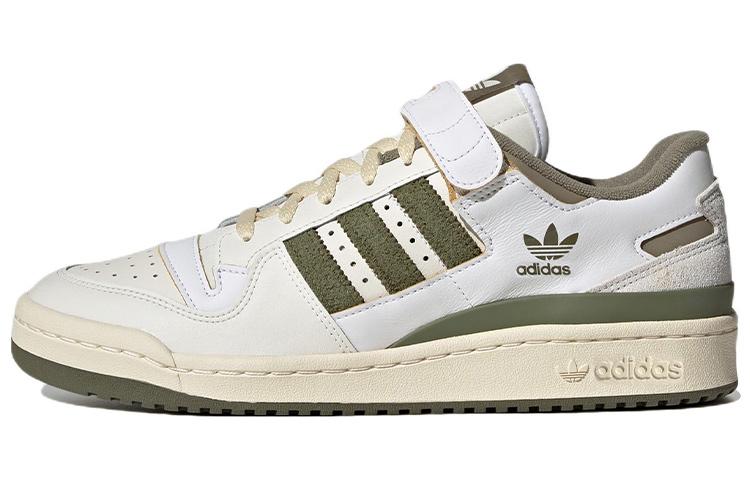 Forum Adidas Originals 84 Low  Off White Olive  ID4762 36