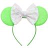 9.5 CM New Cute Glitter Crown Hairband Sequins Bows Mouse Ears Headband Kids Festival Party Cosplay Headband