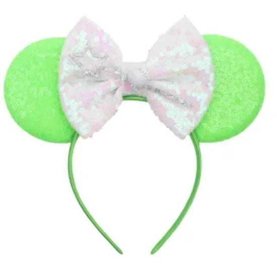 9.5 CM New Cute Glitter Crown Hairband Sequins Bows Mouse Ears Headband Kids Festival Party Cosplay Headband