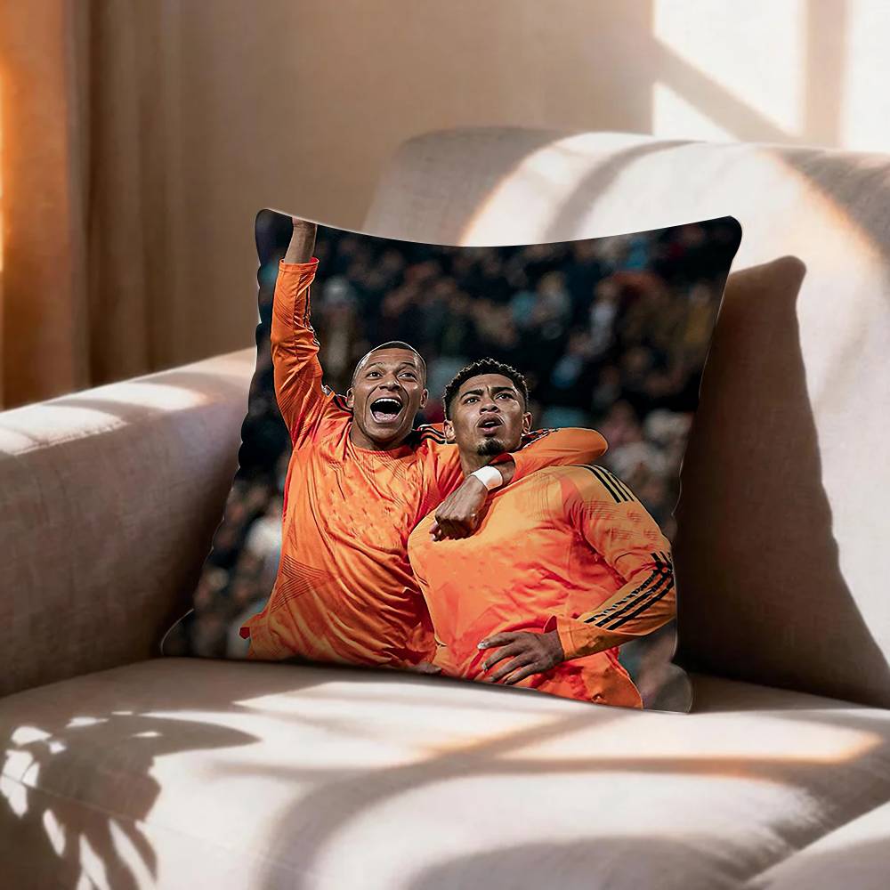 Football JJude BBellinghams   Pillow Case Pattern Printed Pillowcase For Living Room Sofa Cushion Cover
