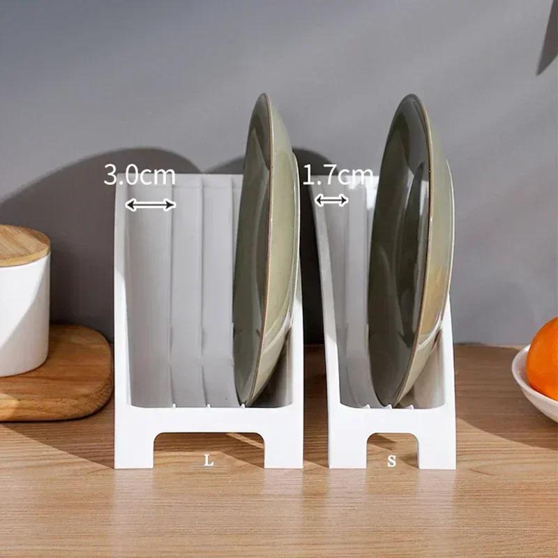 Kitchen Supplies Dish Drying Holders Organizer Upright Draining Dish Racks Organizer Plate Storage Holders for Kitchen Organizer