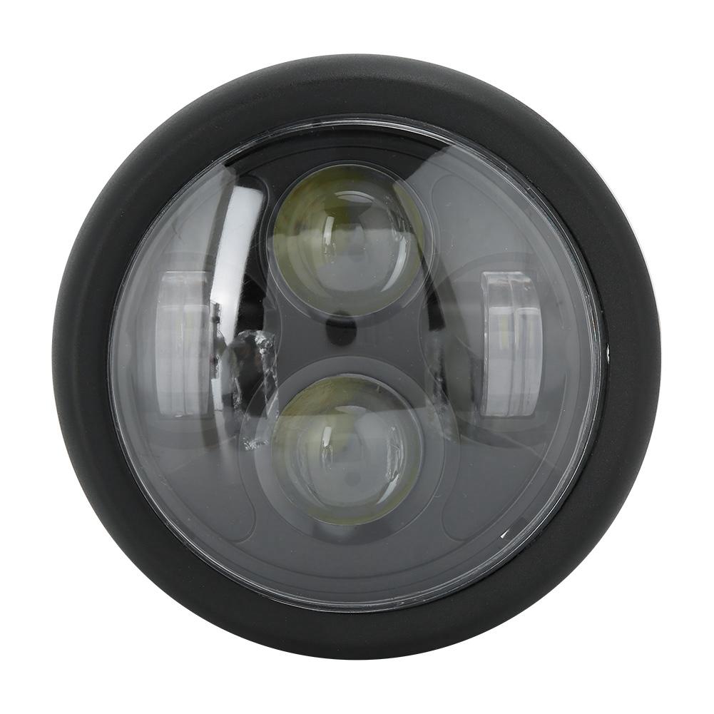 Motorcycle Round Headlight Retro Head Lamp Modification Fits for CG125 GN125