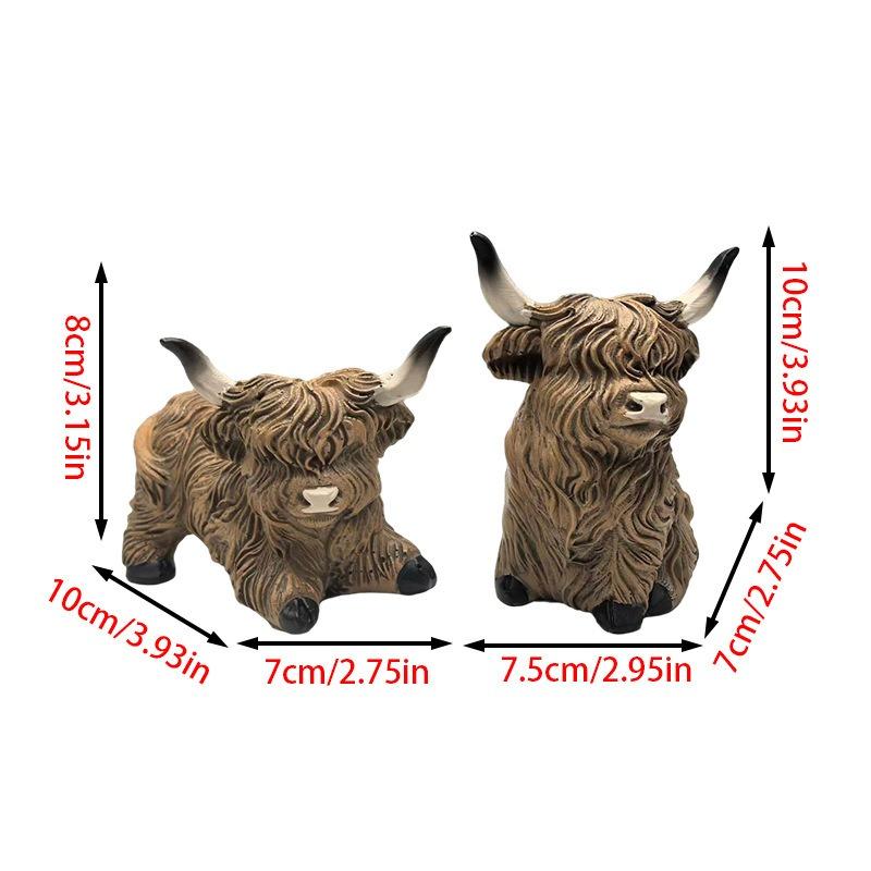 Regali Artigianali in Resina, Decorazioni Creative per la Casa, Regalo di Statuette di Yak, Oggetti Decorativi, Ingresso, Stile Moderno e Semplice
