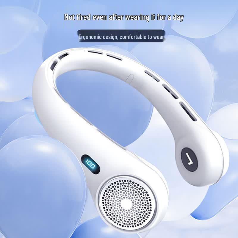 Shangxiong Bladeless Portable Neck Fan with Digital Display