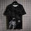 3D Printed Math Formula T-Shirt For Men Experiment Pattern T Shirts Summer Casual Short Sleeves Round Neck