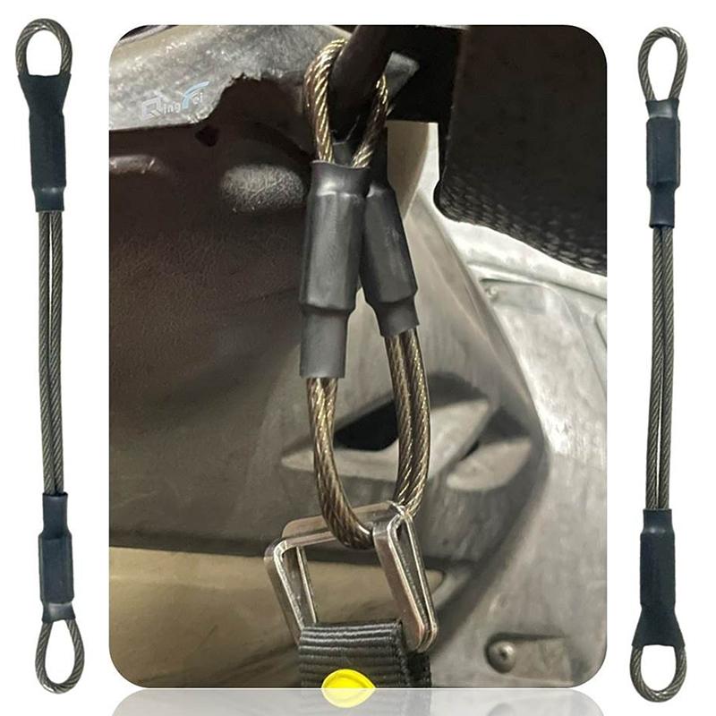 Anti-Theft Reminder Rope Motorcycle Bicycle Full Helmet Storage Wire Rope Helmet Luggage Anti-Theft Rope Outdoor Sports Use