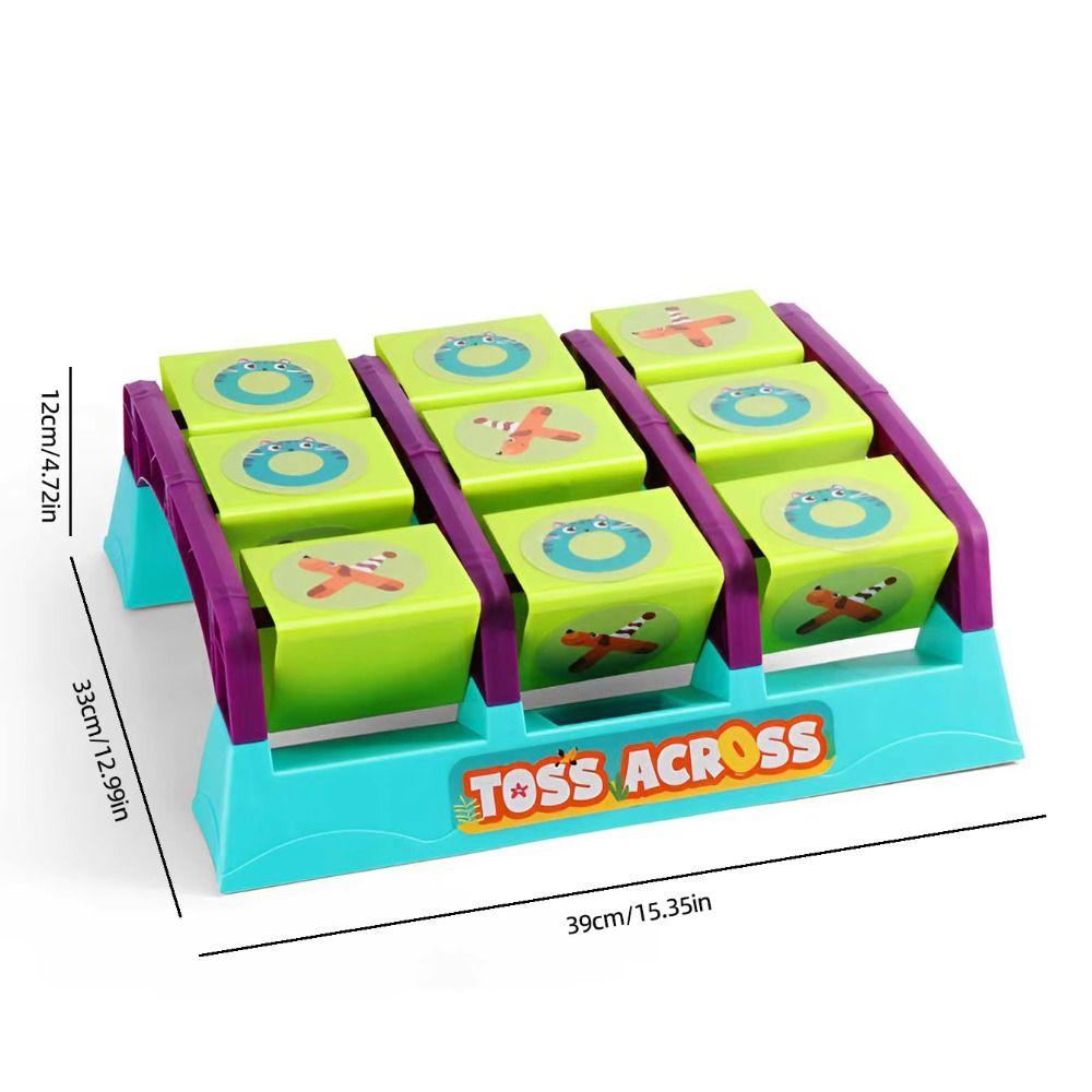 Flip Tic Tac Toe Throwing Game Plastic Tictactoe Tossing Game  Kids Children
