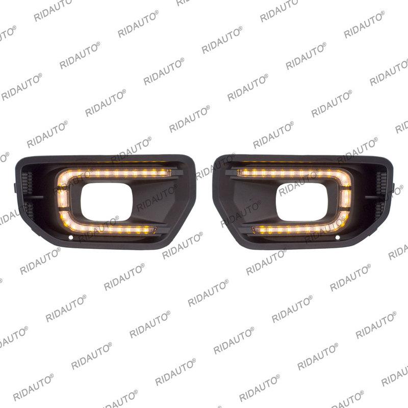 Fog light Turn Signal Fog Lamp Car LED Daytime Running Light Fit For Ford Ranger T9 XL XLT SPORT Platinum Wildtrak 2022-2024