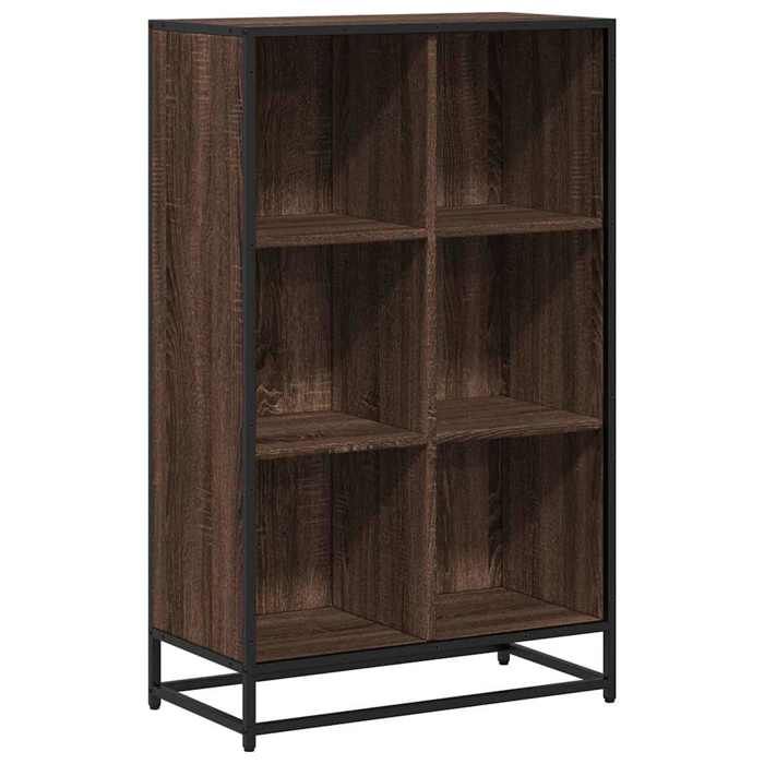 VidaXL Bookcase Brown Oak 65.5x33x107.5 Cm Engineered Wood, Bookcase, Room Divider, Divider, Cabinet 849163