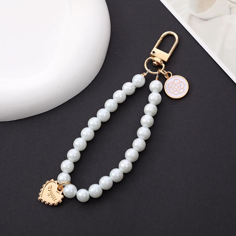 Schicke Perlenblumen-Anhänger Handyhülle & Handtaschenanhänger für Damen