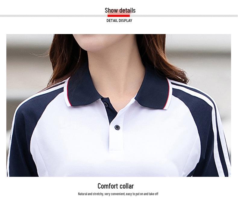 Summer Academy School Uniform Set: Junior & High School Short Sleeve T-shirt and Sportswear