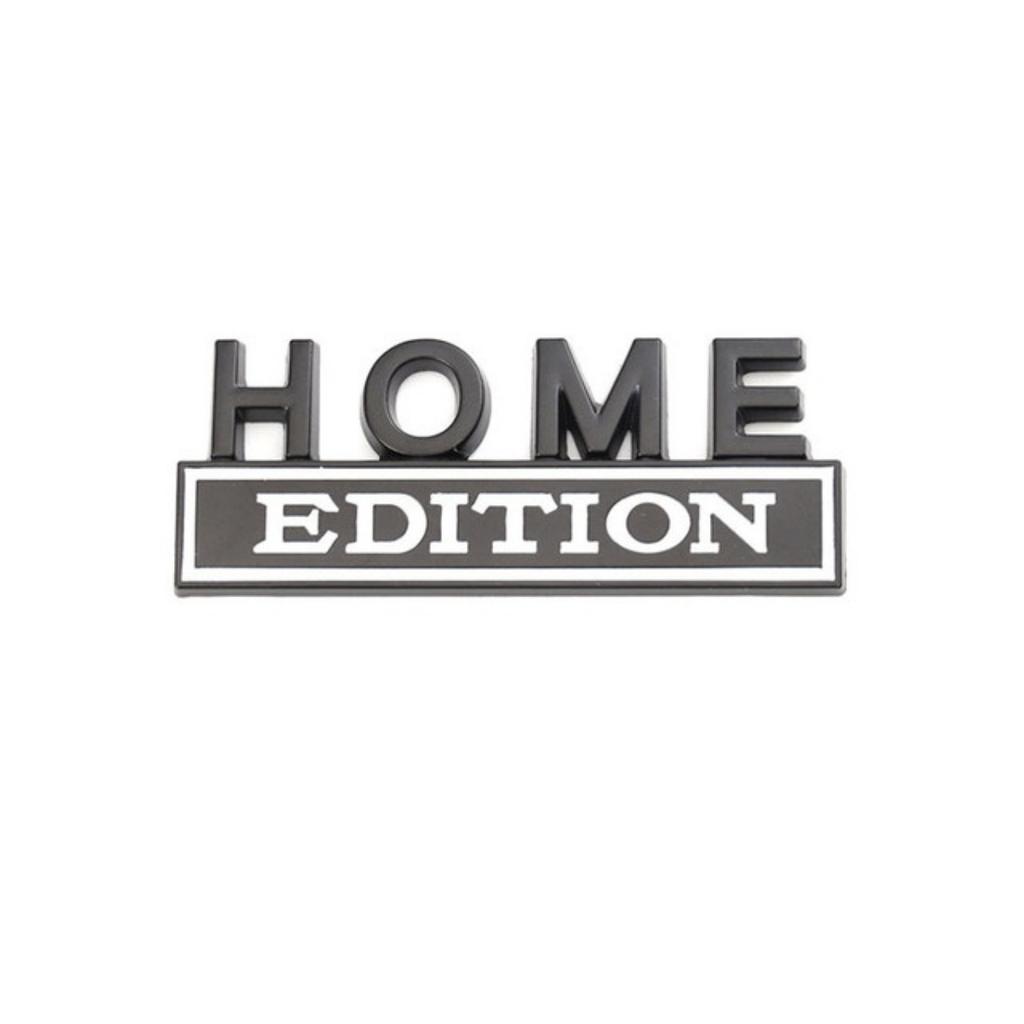 1Pc 3D Metal Home Edition Logo Car Front Grille Badge Side Fender Rear Trunk Emblem Sticker Decal